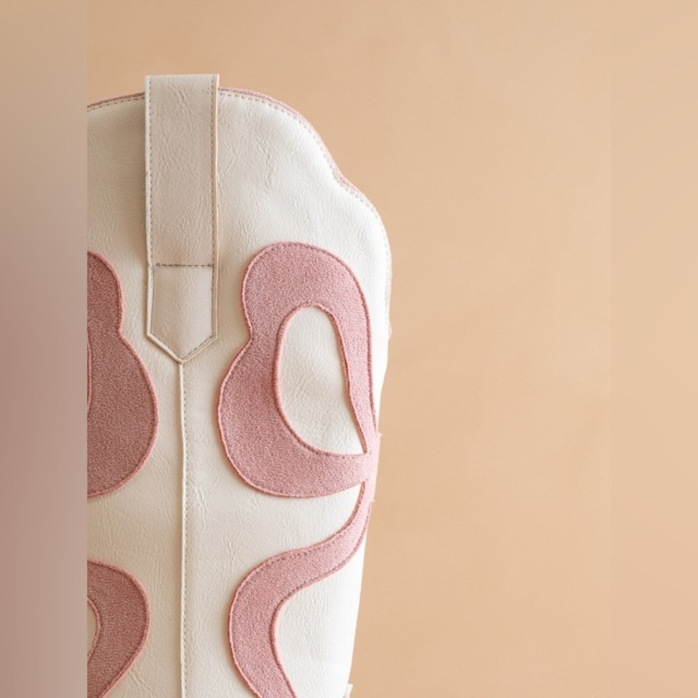 Mid-Calf Western Boots with Bows - Oasis Society - Picture 3 of 4